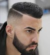 A Line Haircut for Round Face for Men