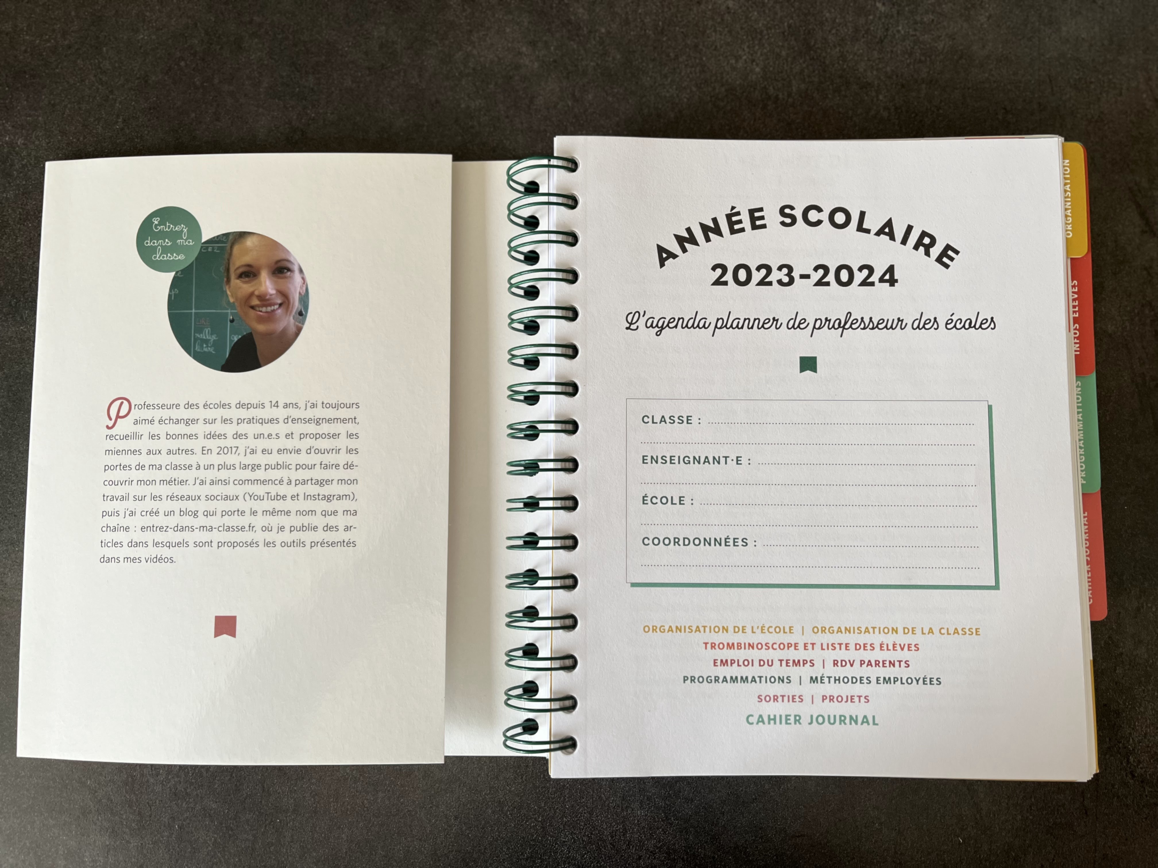 Agenda planner de professeur des écoles  - La classe de Sanléane