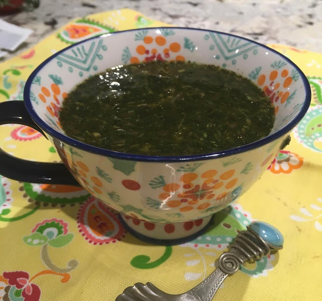 molokhia green soup