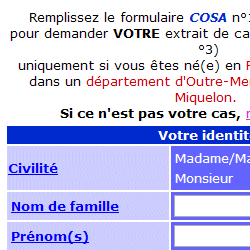 ... Ã©cran Web - site officiel de demande d'extrait du casier judiciaire