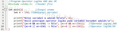 Source Code Penerapan Logika AND dan OR pada C++