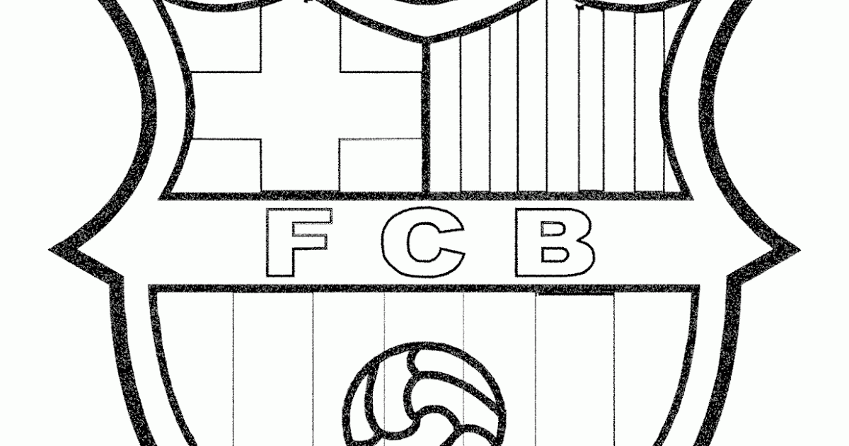 Mewarnai Gambar Logo Klub Barcelona - Contoh Anak PAUD