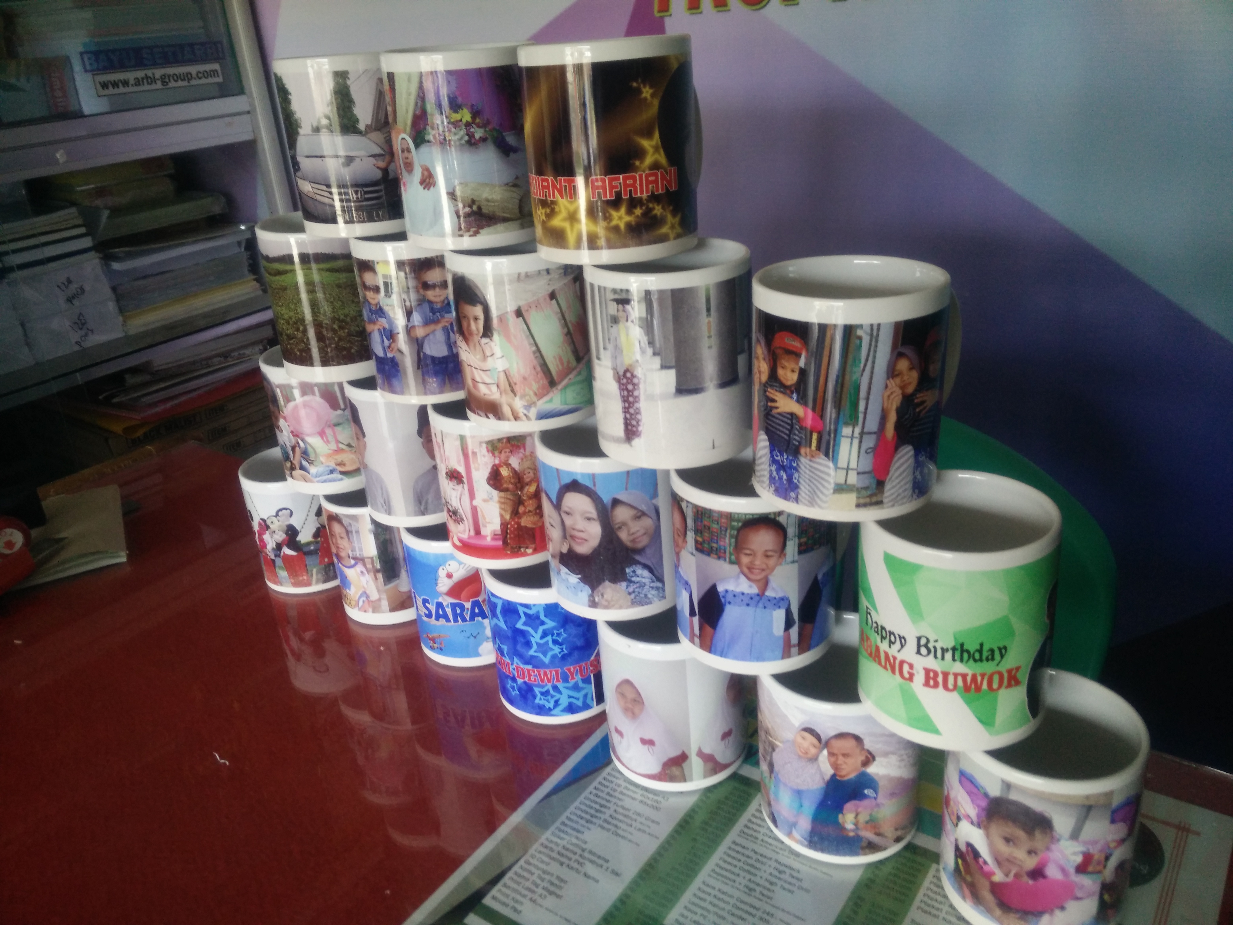 Cetak Gelas Mug Sablon Pekanbaru