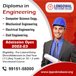 Admission Open for 2022-23. Diploma Courses: