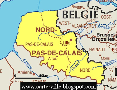 Nord pas de Calais Régional Carte de la Ville