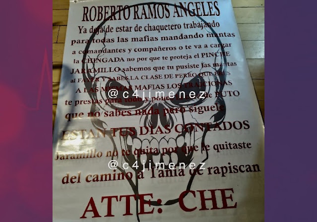 Los "Mafias" dejan Narcomanta a fuera de reclusorio de la CDMX ya haz de estar de chaquetero trabajando para los demás te va a cargar la ching Att CHE