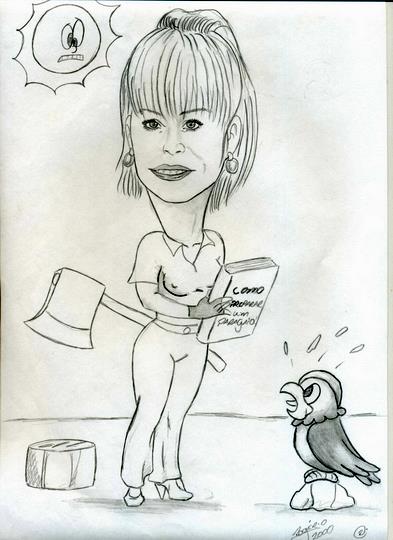 Caricatura de Ana Maria Braga