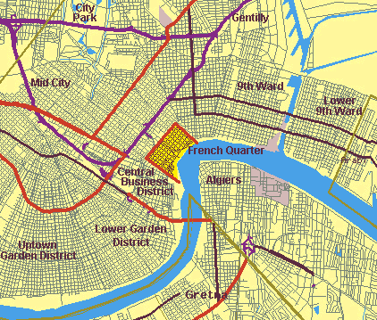 New Orleans Map