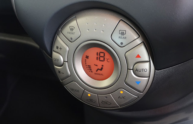 The auto climate feature of Nissan Almera