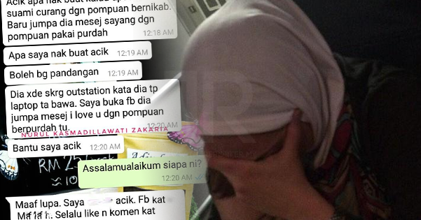  Hati saya kata  suami  bukan pergi out station tetapi 