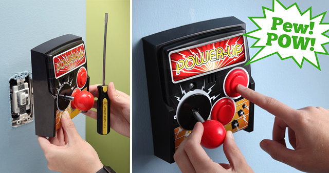 Power-Up Arcade Light Switch Plate