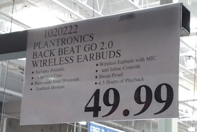 Deal for the Plantronics BackBeat Go 2 Wireless Earbuds at Costco