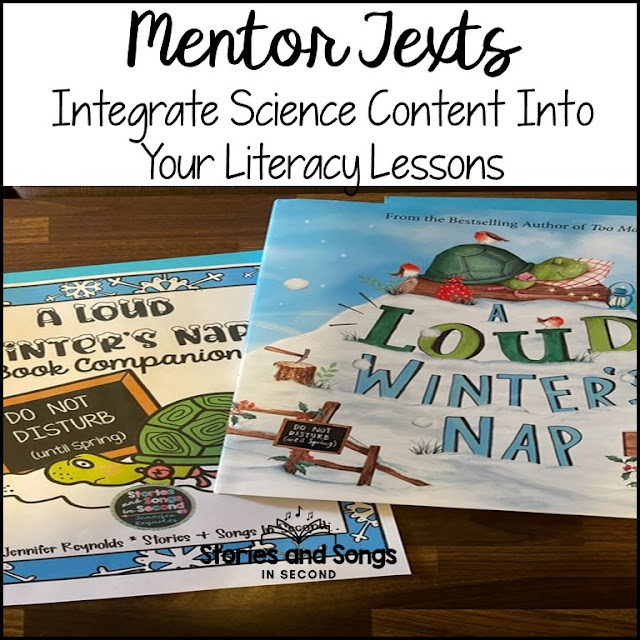 Mentor texts like A Loud Winters Nap help integrate science vocabulary and classification skills into literacy lessons.