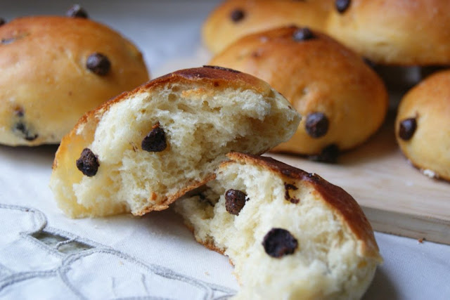 Pan de leche con pepitas de chocolate