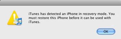 iTunes Recovery Mode