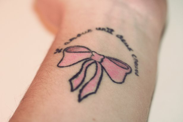 Cancer Ribbon Tattoos Designs