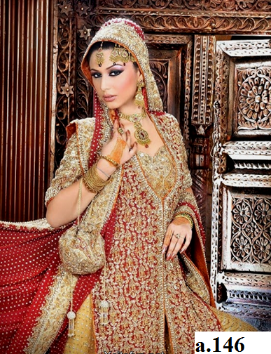 Latest bridal dress,fancy Wedding dress-nice collection  bridal dress pakistani design 2014 dress number a.146.