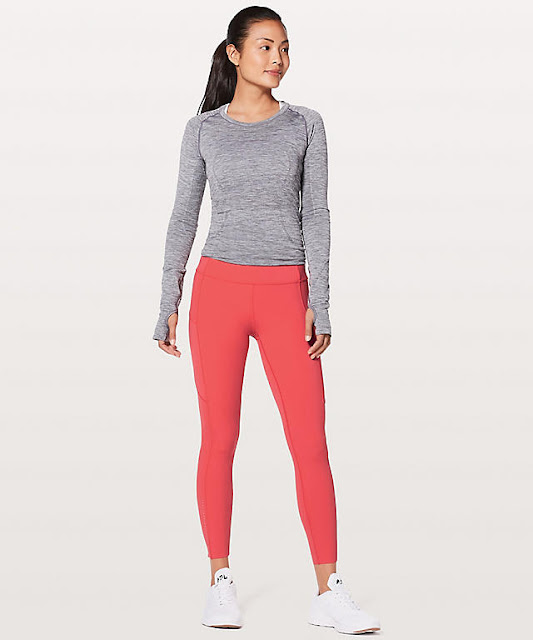 lululemon red-orange fast-and-free