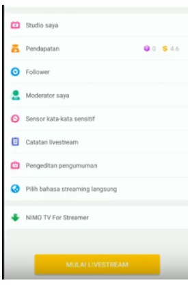 Cara Mendapat dan Mengambil Uang Hasil Live Streaming di Nimo TV