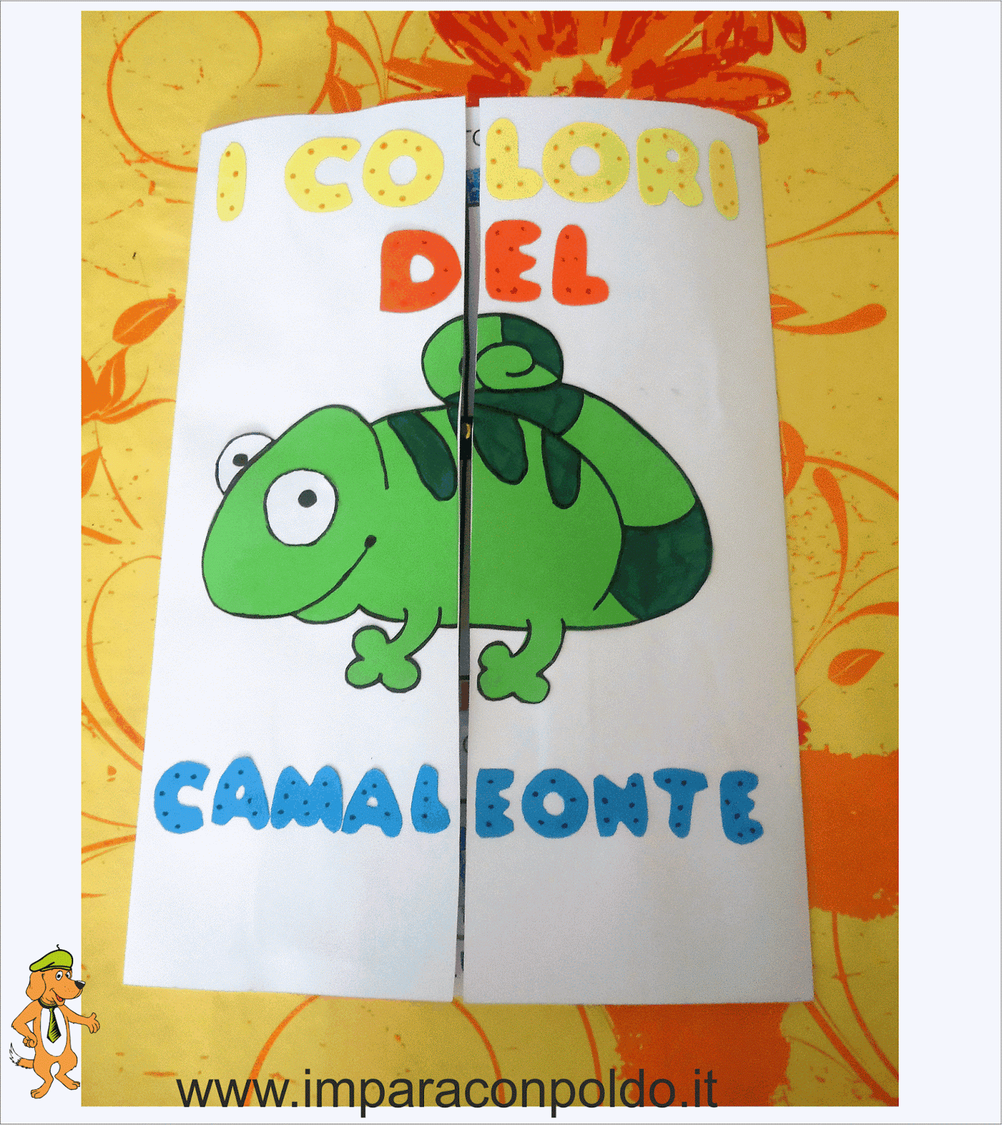 A Scuola Con Poldo Lapbook I Colori Del Camaleonte