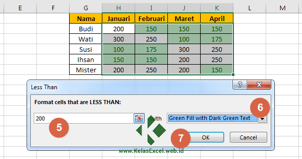 Cara Menandai Sel/Tabel Excel dengan Conditional Formatting
