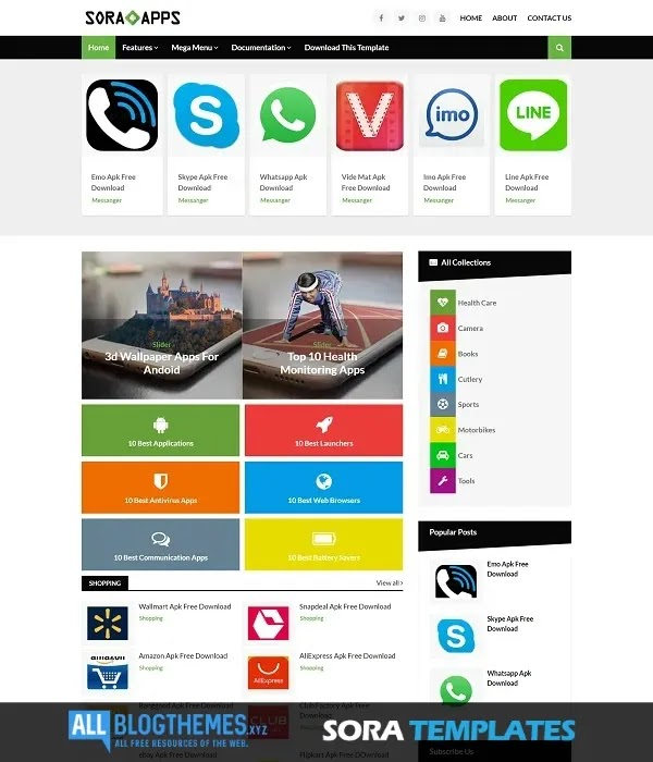 Sora App Blogger Template [Free] Download