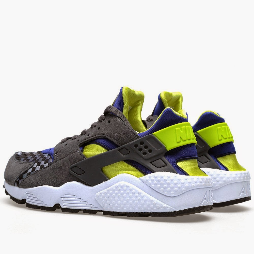 Nike Air Huarache Dark Grey & Venom Green