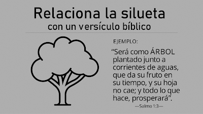 Relaciona la silueta con un versículo bíblico | PPTX | Dinámica JA