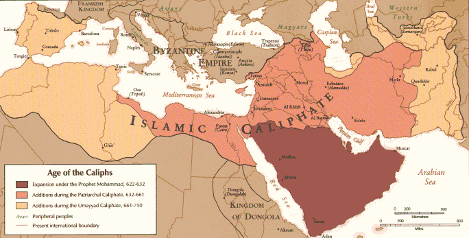 Islamic expansion under the Rashidun & Umayyad caliphs