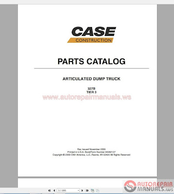 Case Articulated Truck PARTS MANUAL