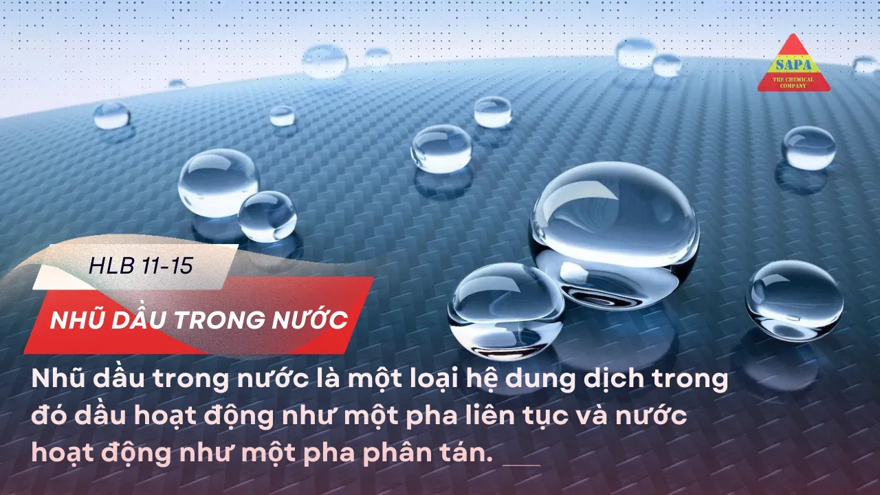 HLB 11-15: Sức mạnh tạo ra Nhũ Dầu Trong Nước