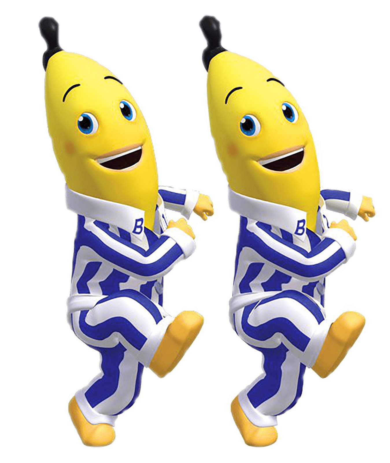 imagen Gigante de los personajes de Banana en Pijamas   en png con fondo transparente