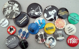 A selection of punk badges.