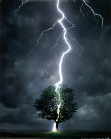 Inspiration is like being struck by lightning