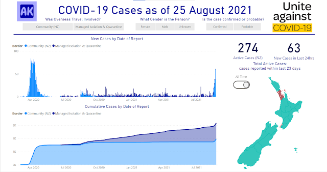 screenshot Power BI report page