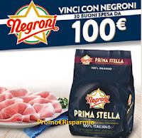 Concorso "Vinci con Negroni" : in palio 30 buoni spesa da 100 euro