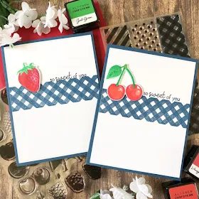 Sunny Studio Stamps: Berry Bliss Background Basics Customer Card by Dana Kirby