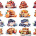 16 Watercolor Cakes PSD And Transparent PNG