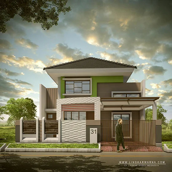 Desain rumah minimalis luas 78m2