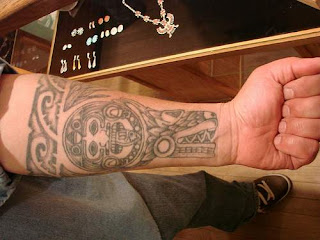 Aztec Arm Tattoo