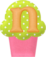 Abecedario en Cupcakes de Tela. Fabric Cupcakes with Alphabet.