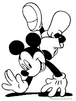 Gambar Mickey Mouse Untuk Diwarnai Anak SD
