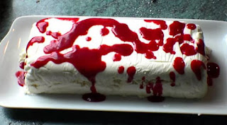 vacherin glace coulis framboises