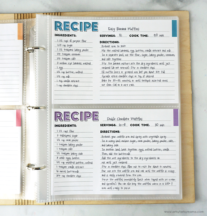 Wooden Recipe Book Binder