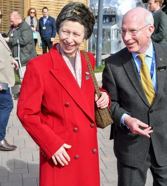 Princess Royal and her husband Sir Timothy Laurence attended the Cheltenham Festival. Princess Anne wore a red coat