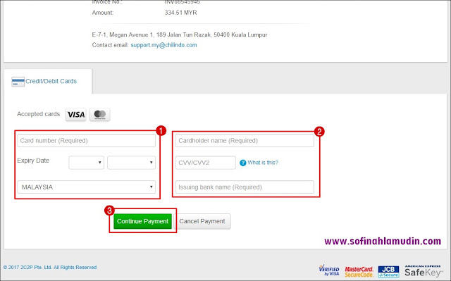 Cara dan Kaedah Pembayaran Selepas Membida di CHILINDO Malaysia - Sofinah Lamudin