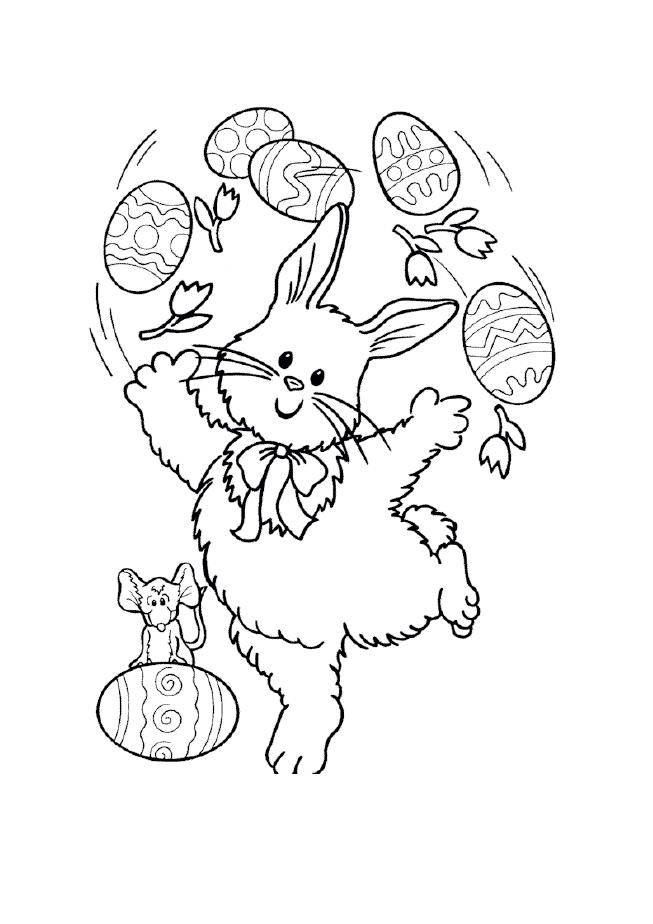 happy easter pictures to colour. easter bunnies to colour in.