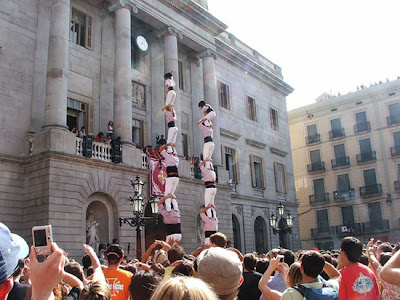 The Human Towers Of La Merce Seen On www.coolpicturegallery.net