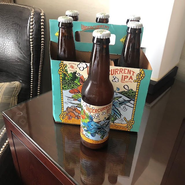 Kicking back with Bent River's Undercurrent IPA after a day of adventure!