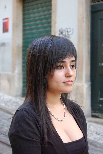 cute long hairstyles with side swept bangs